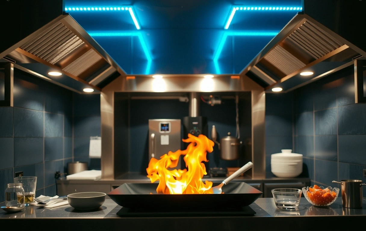 Atmósfera de cocina profesional